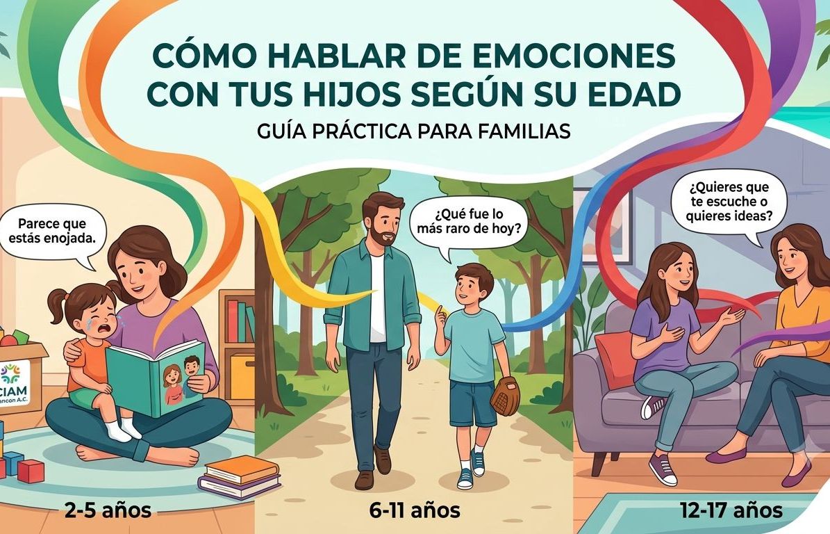 ¿Cómo hablar con mis hijos e hijas sobre las emociones?